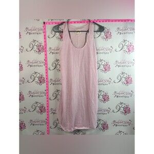 Sperry dress flowy racerback light baby Pale Pink Sleeveless Midi Tank Dress